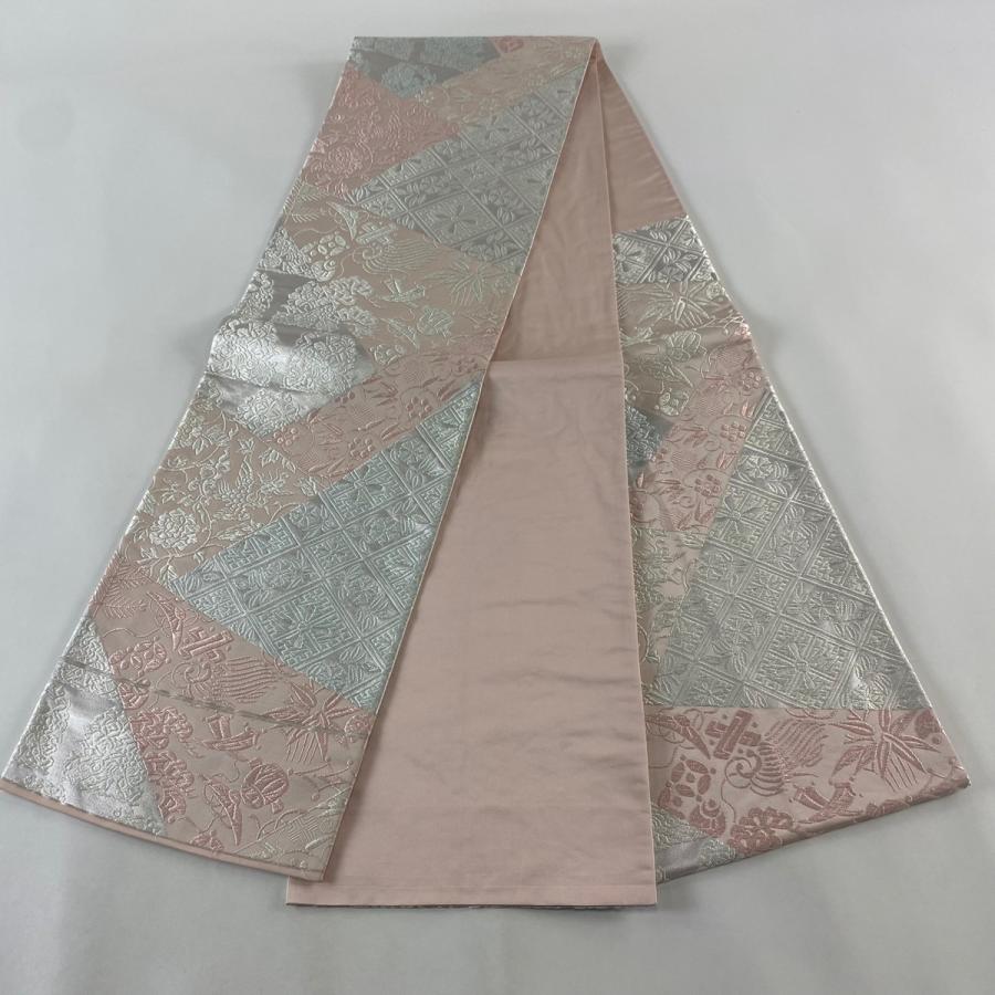 O0714 美品 逸品 お洒落 幻の紙 紙 擬革紙 まるでレザー 袋帯 O0714 美品 逸品 お洒落 幻の紙 紙 擬革紙 まるでレザー 袋帯