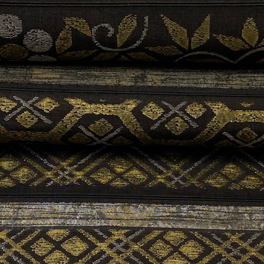 袋帯 美品 逸品 誉田屋源兵衛 落款あり 源奏 譽座織 花唐草 菱