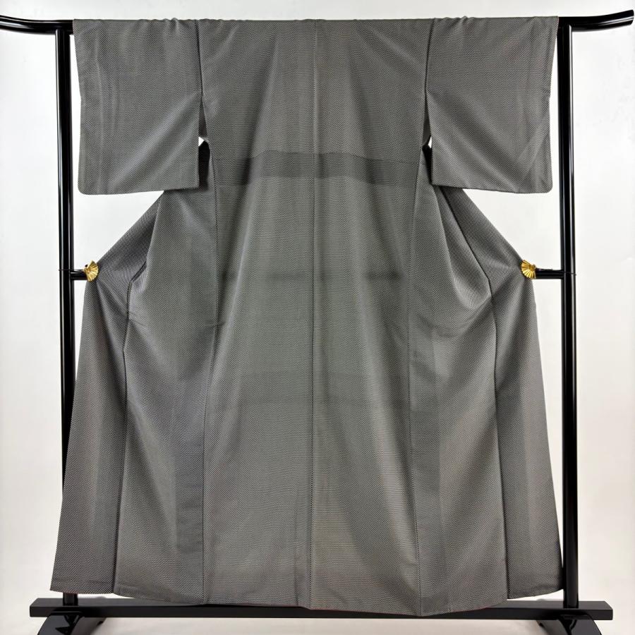 江戸小紋 身丈156.5cm 裄丈62cm 正絹 秀品 【中古】 江戸小紋 身丈156.5cm 裄丈62cm S 袷 落款あり 角通り 藍色 正絹 秀品