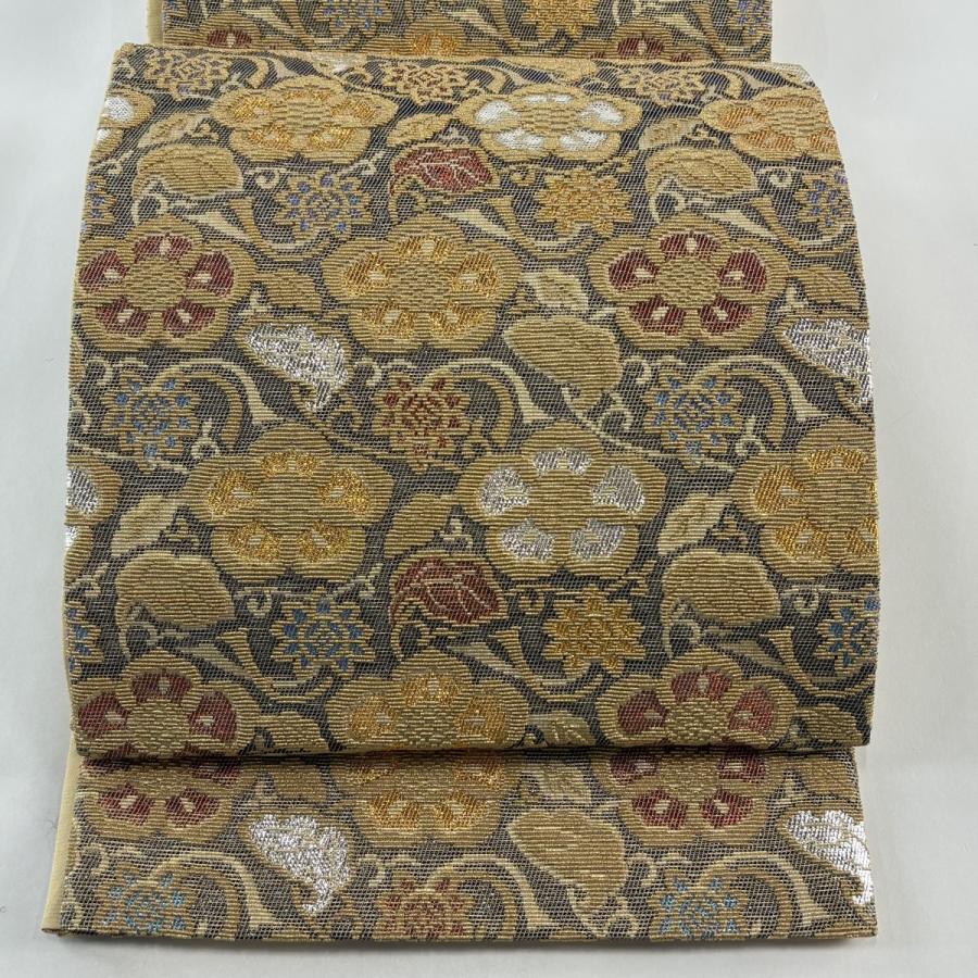 【値下げ！美品！】袋帯　輪奈織金華山袋帯　ティアラデザイン 美品！】袋帯 輪奈織金華山袋帯 ティアラデザイン