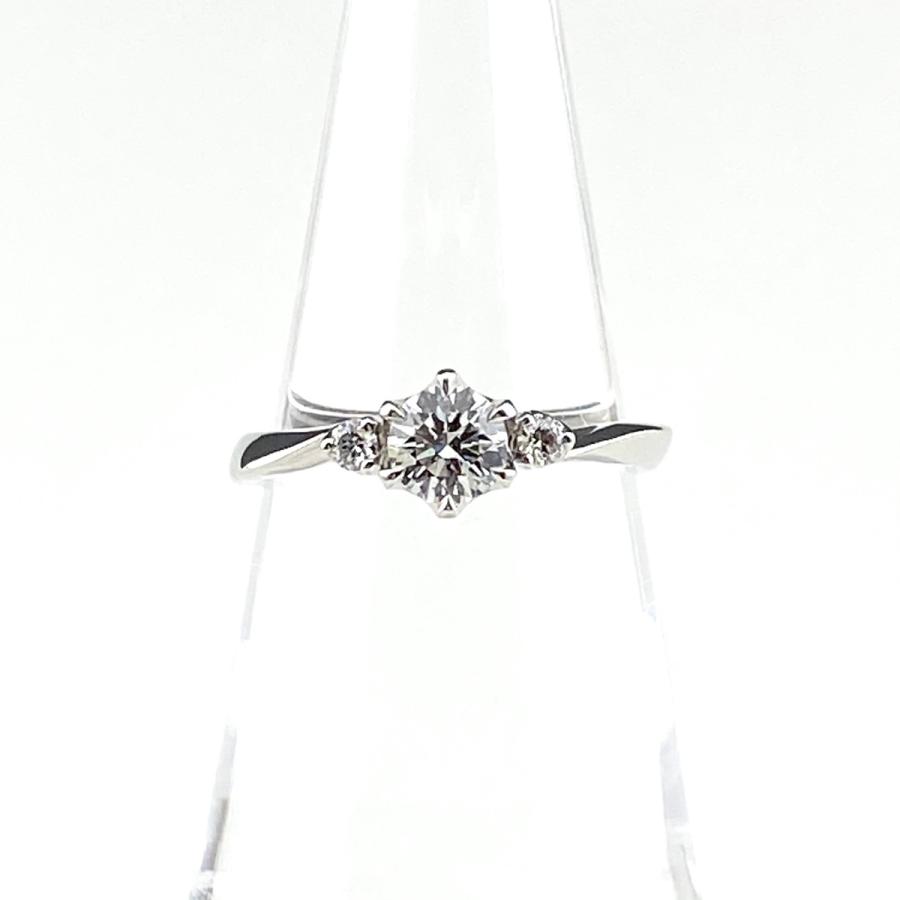 ヨンドシー 4℃ ダイヤモンド デザインリング プラチナ 指輪 リング 9号