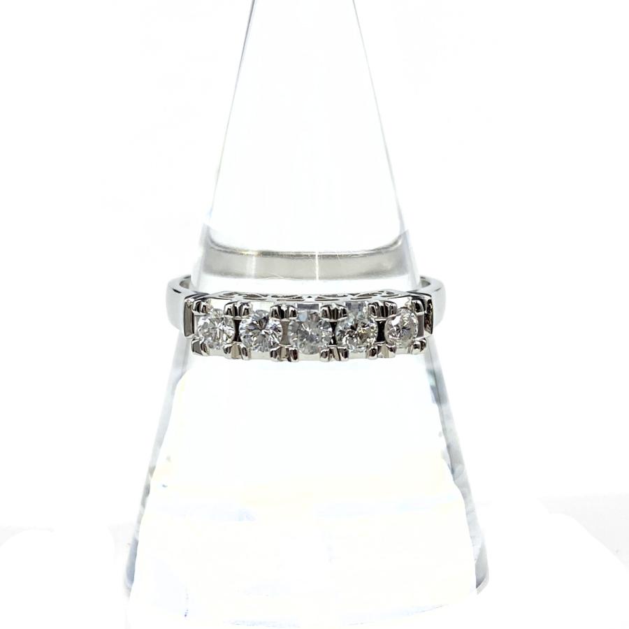 ダイヤモンド デザインリング プラチナ 指輪 リング 19号 Pt900 メンズ