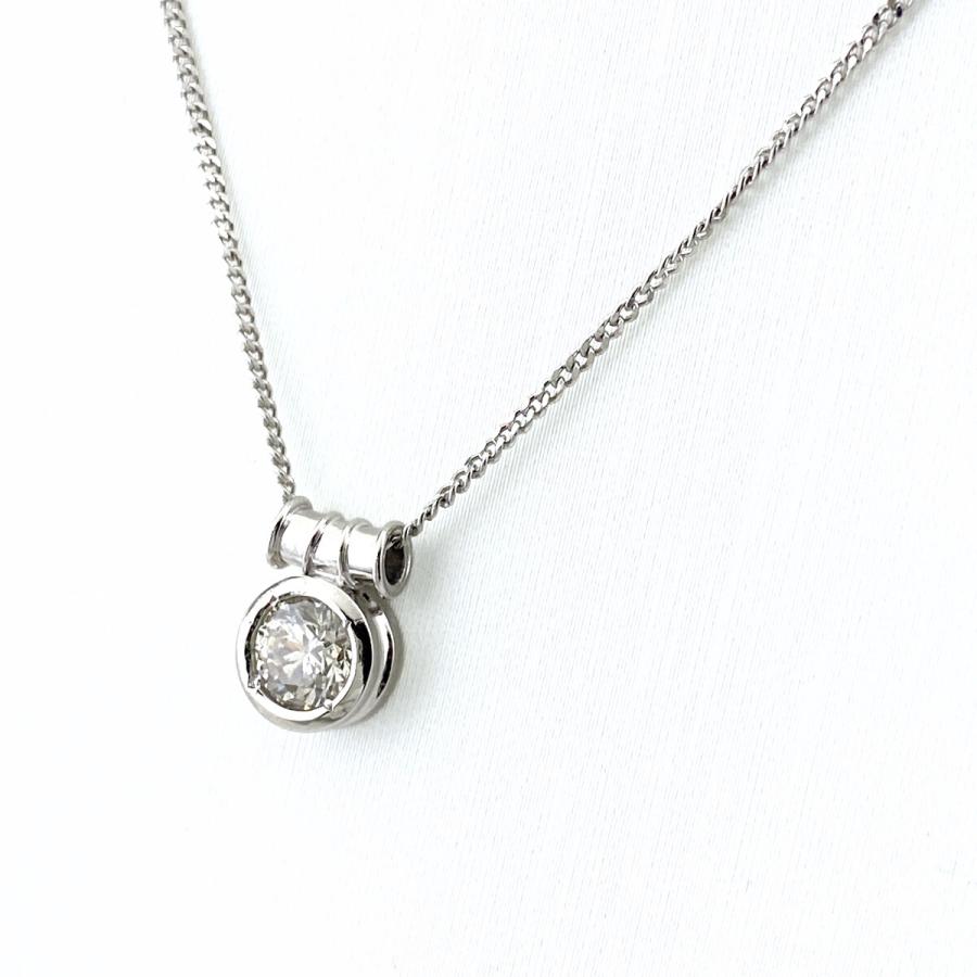 ダイヤモンド デザインネックレス プラチナ ペンダント メレダイヤ