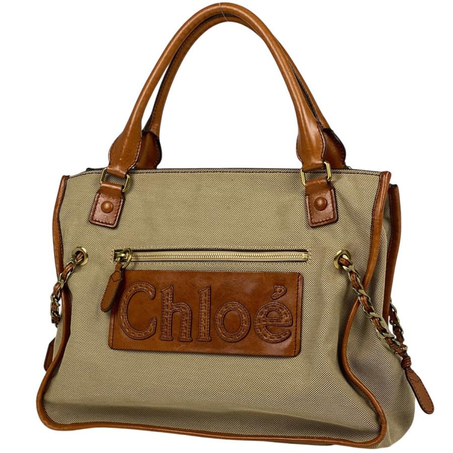 Chloe クロエnショルダーバッグ オレンジベージュn手持ち・肩掛けOK 