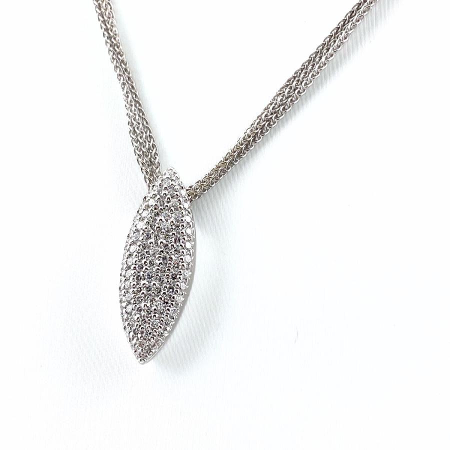 メレダイヤ デザインネックレス プラチナ ペンダント ネックレス Pt850  