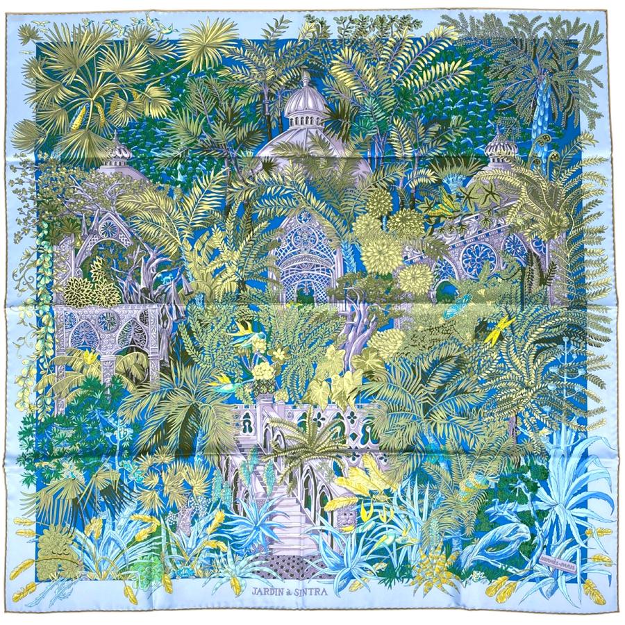 エルメス　HERMES　スカーフ　カレ90　シントラの庭 HERMES（エルメス） カレ 90 JARDIN A SHINTRA シントラの庭 スカーフ