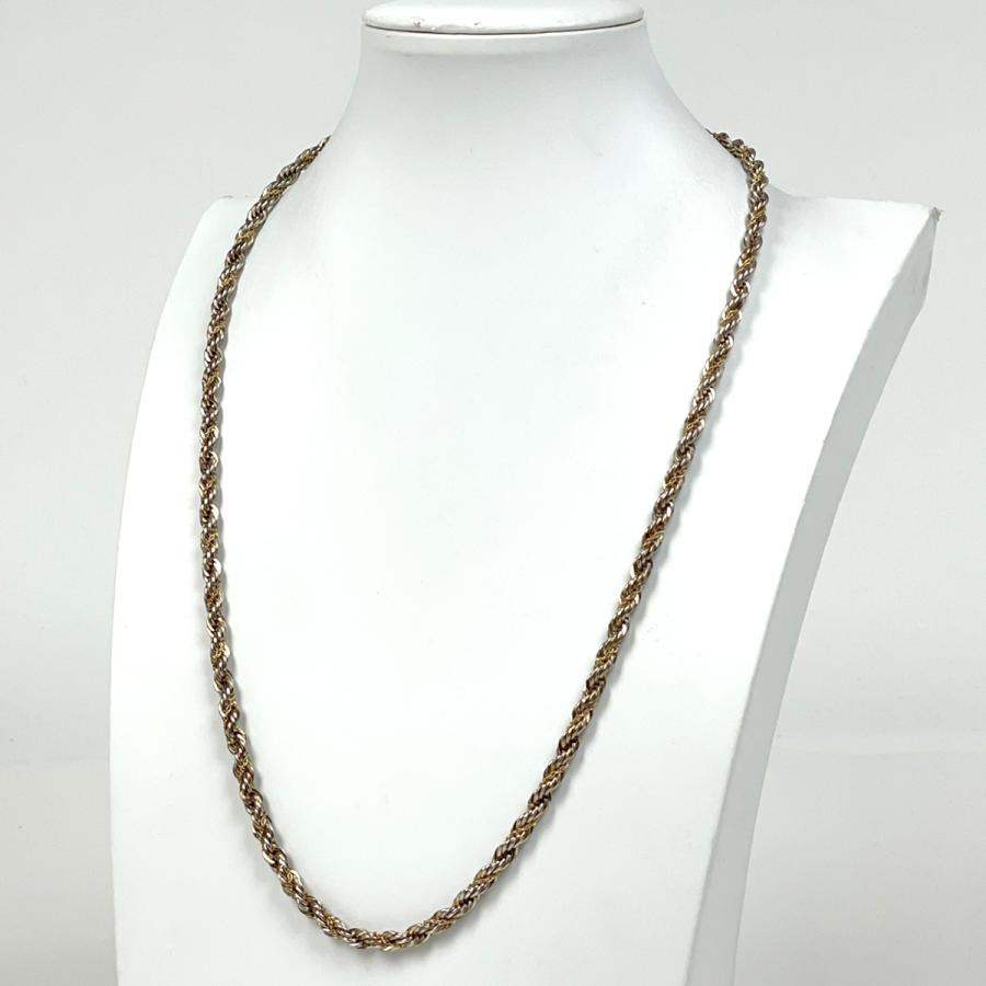 ティファニー 750 K18 チェーン ネックレス ゴールド TIFFANY&Co.（ティファニー） ツイスト チェーン ネックレス コンビ