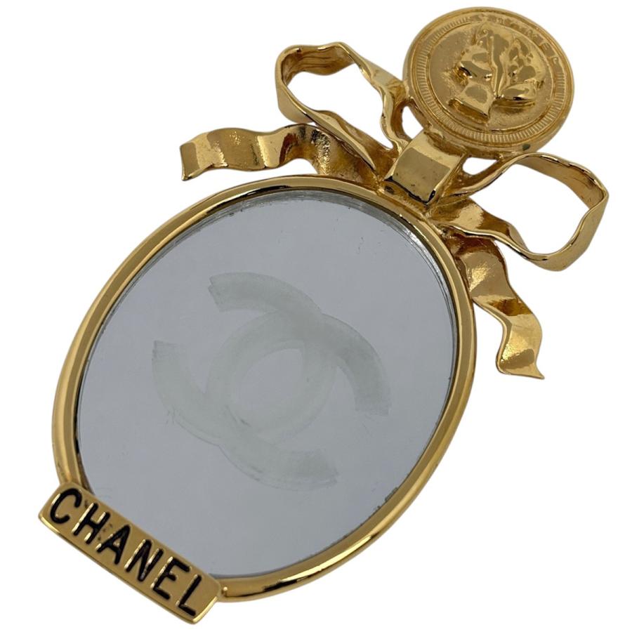 CHANEL（シャネル） ココマーク ミラー ブローチ ロゴ リボン ブローチ