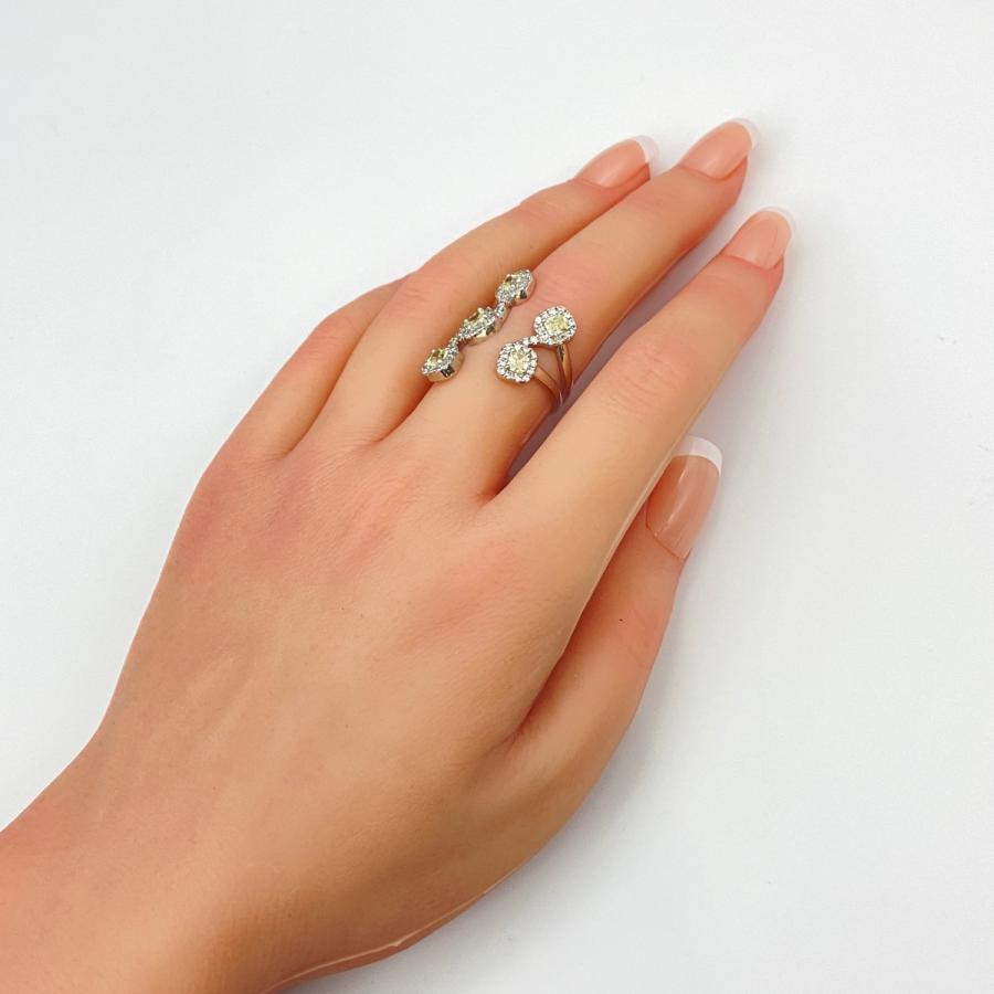 メレダイヤ デザインリング プラチナ 指輪 リング 13号 Pt900  