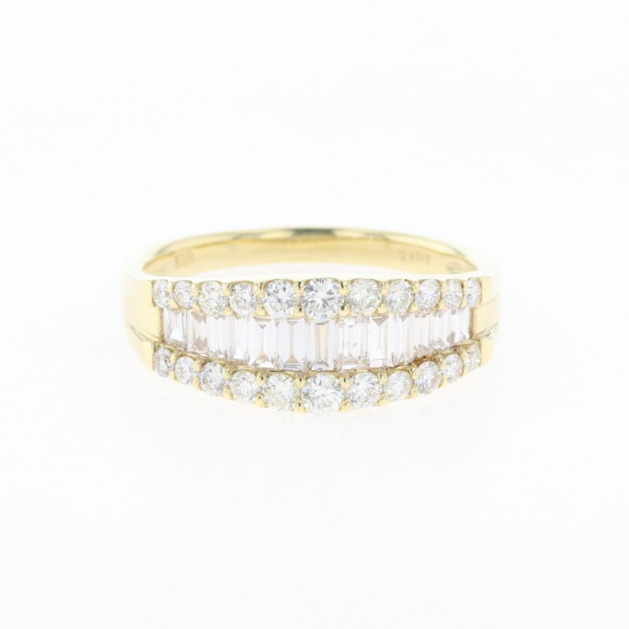 メレダイヤ デザインリング YG イエローゴールド 指輪 リング 12.5号  