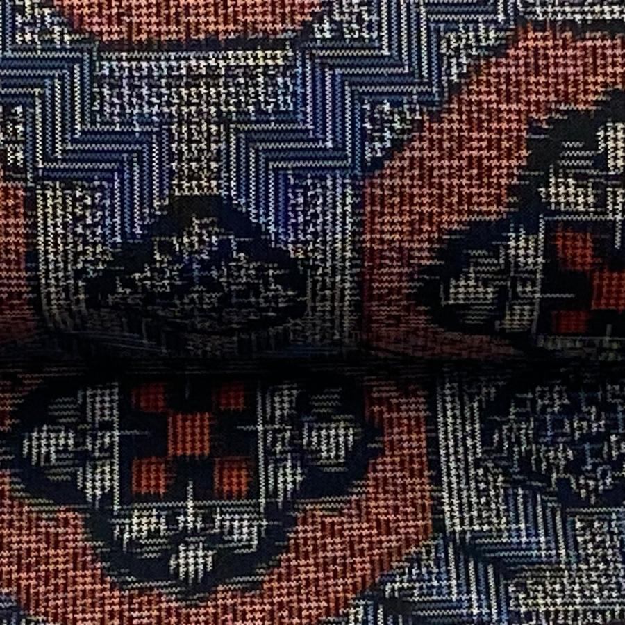 未使用の反物 定価12.8万◆東京都指定技術工芸品 村山大島紬 正絹100% □未使用の反物 1970年代 定価12.8万！東京都指定技術工芸品