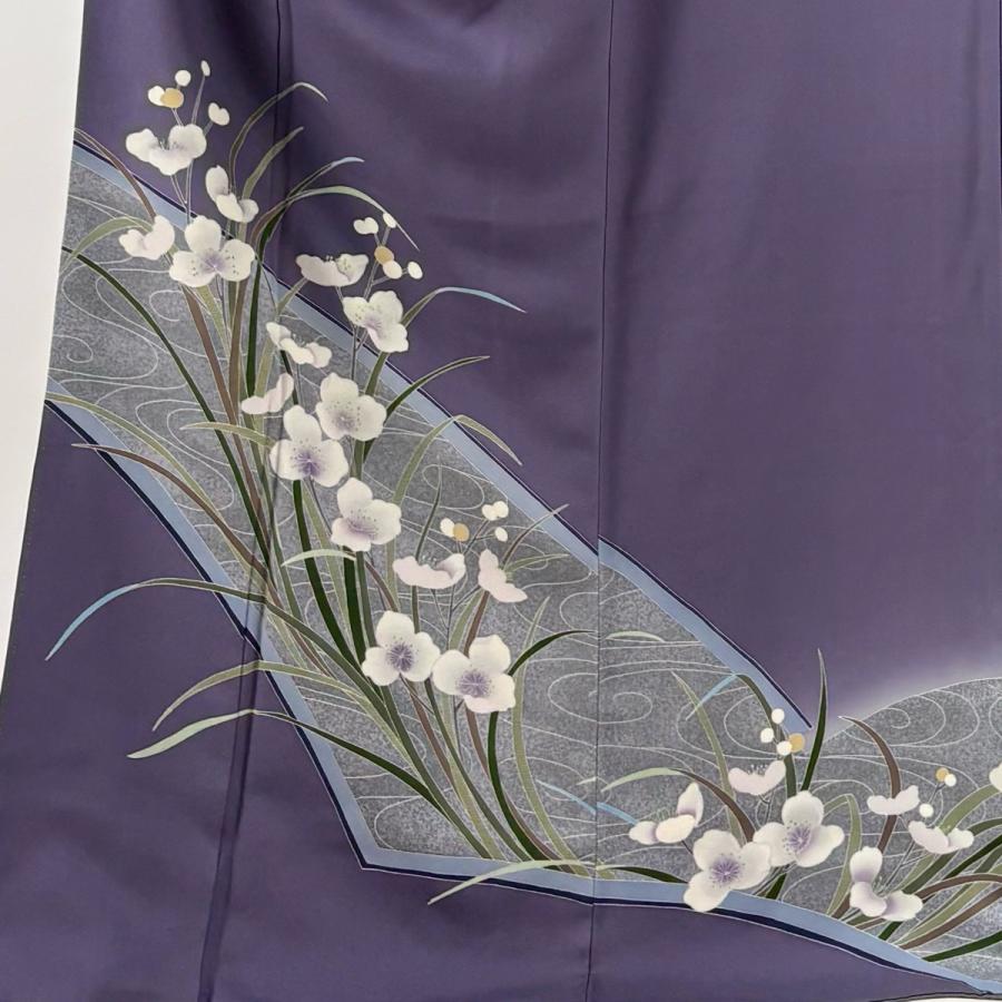 LULU89 着物 付け下げ 袷 辻が花 ブルーパープル 着丈154 辻が花 訪問着 No.AA-2128-Mサイズのレンタル｜きもの365