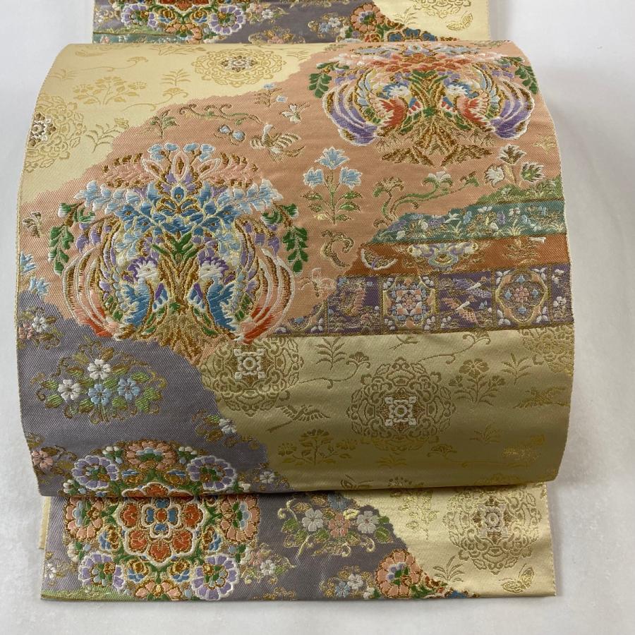 未着用 服部織物 袋帯 宝尽くし 金糸 着物 帯 未着用 服部織物 袋帯