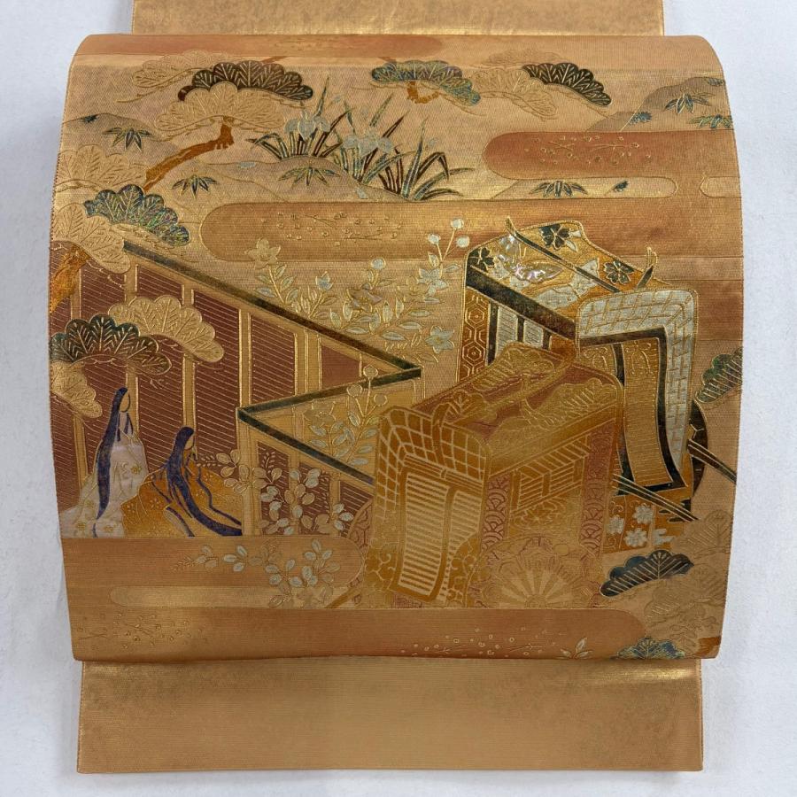 袋帯 美品 秀品 お太鼓柄 正絹 【】 【公式通販】