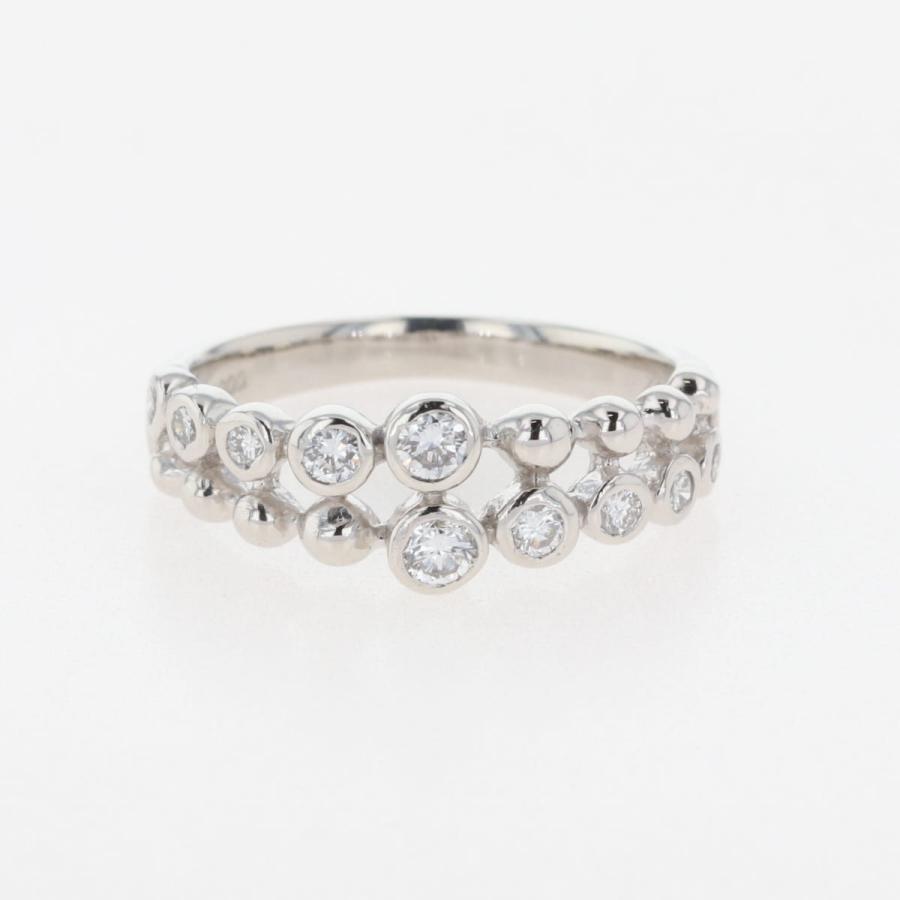 メレダイヤ デザインリング プラチナ 指輪 リング 11.5号 Pt900  