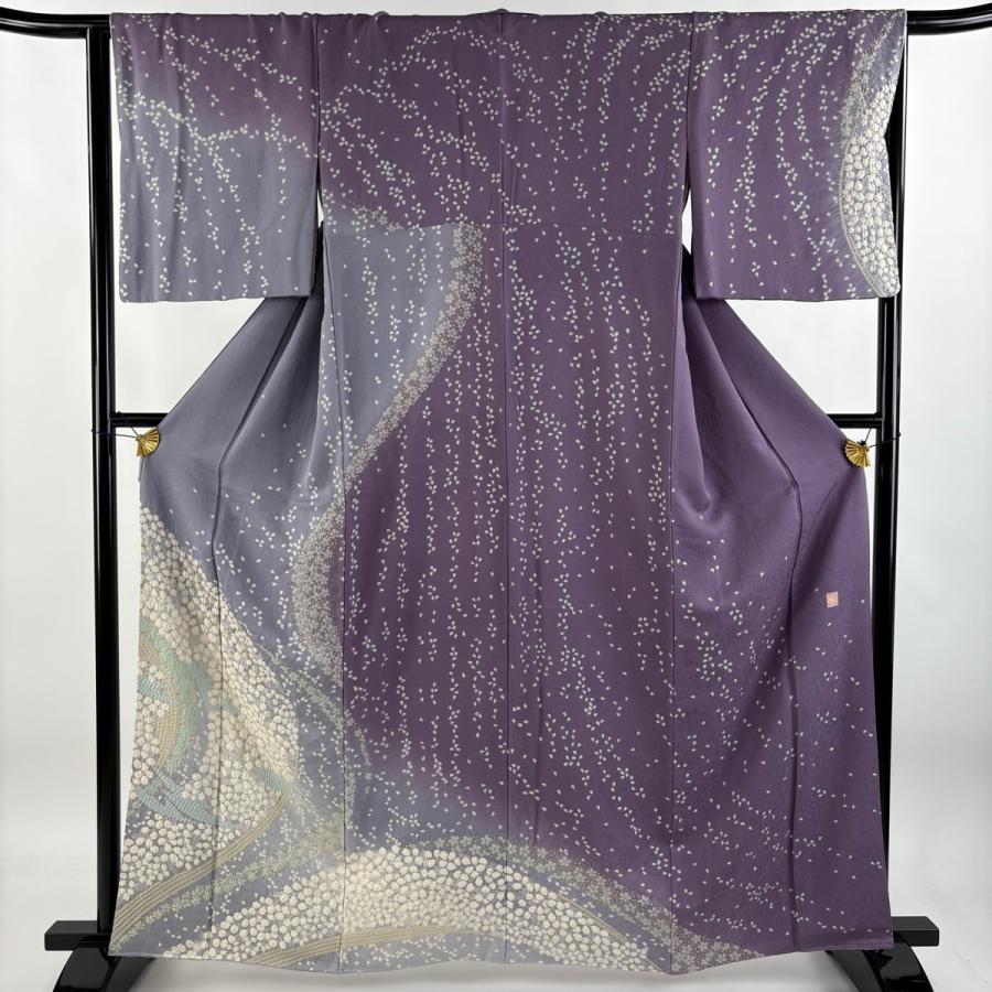 訪問着　フルセット　滝泰　辻ヶ花　金彩加工　落款　入学式　卒業式　着物　H4 訪問着 フルセット 滝泰 辻ヶ花 金彩加工 落款 入学式 卒業式