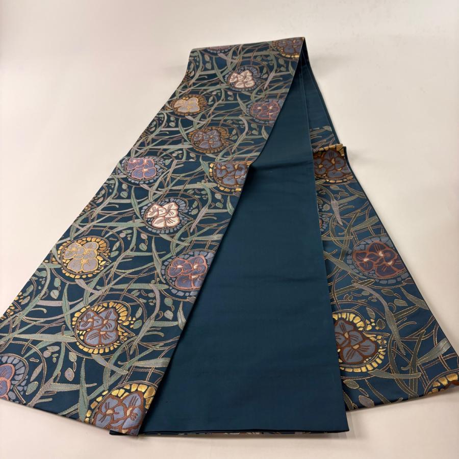 新品　中国相良刺繍袋帯　六通袋帯　お誂え仕立て品 新品 中国相良刺繍袋帯 六通袋帯 お誂え仕立て品