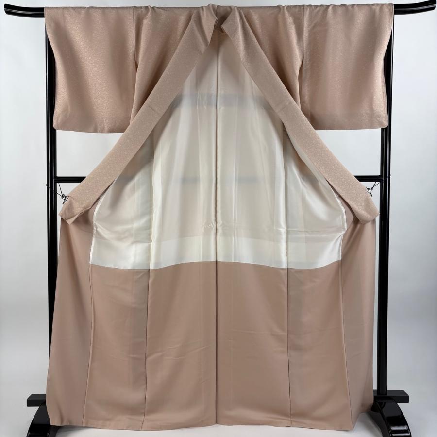 専用 紋付色無地＋正絹長襦袢 未使用 高級 パールトーン 肩身丈155 裄