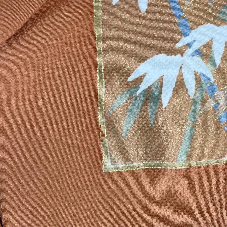 振袖 身丈157.5cm 裄丈64cm M 袷 御所車 菊 金銀彩 ぼかし