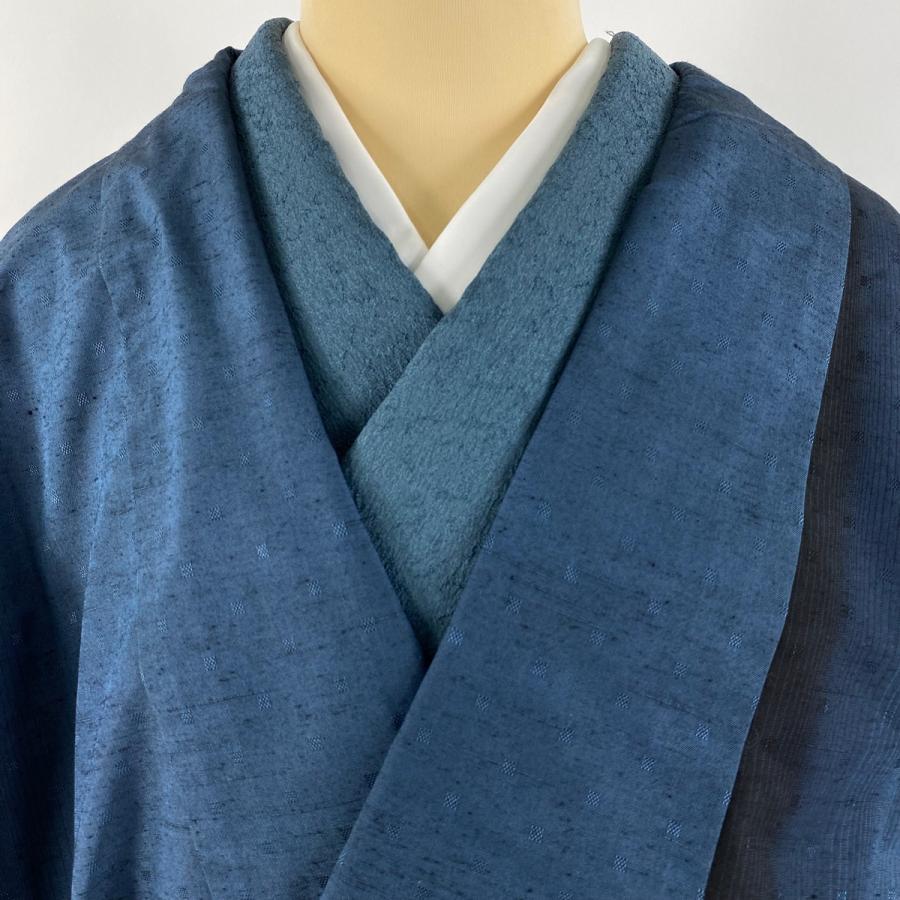 【在庫一掃】 【美品】 道中着 身丈102cm 裄丈66.5cm 正絹 逸品 【中古】 美品 道中着 身丈101cm 裄丈63cm S 和装コート 着物衿 縞 網目文 茶紫