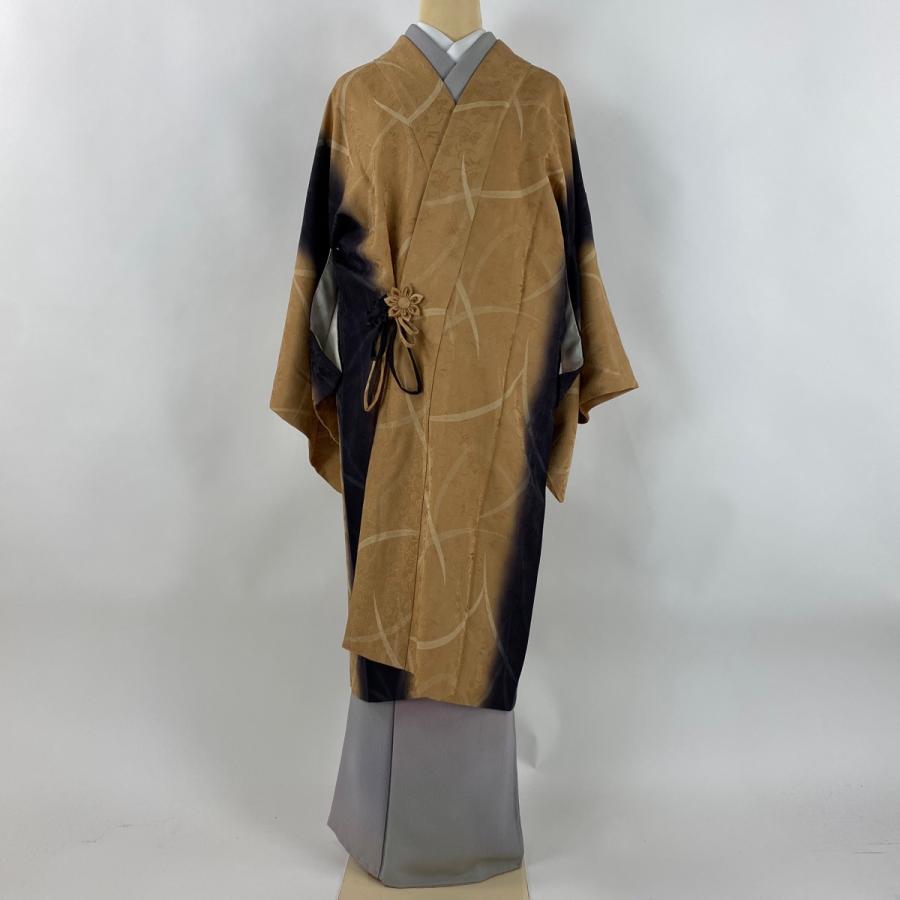 新品 裄丈長め しつけ糸付き 正絹 道行コート 和装コート おしゃれ 