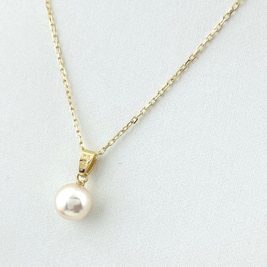 MIKIMOTO ミキモト パール デザインネックレス YG イエローゴールド