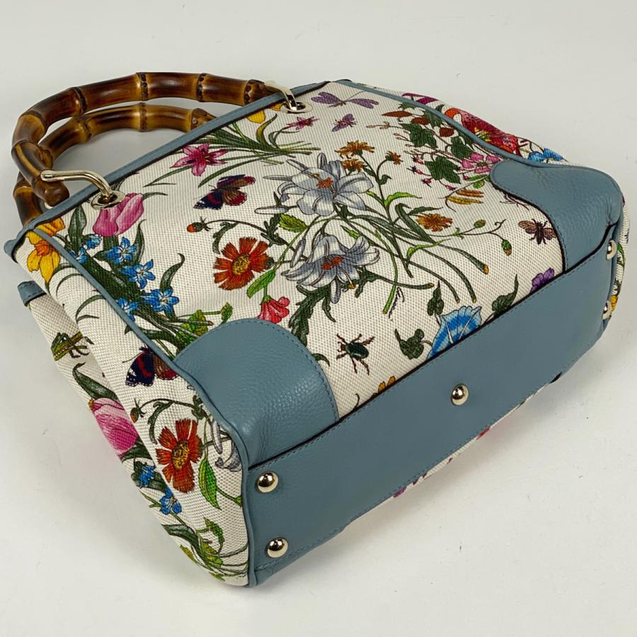 GUCCI（グッチ） バンブー スモール ショッパー ハンドバッグ フローラ