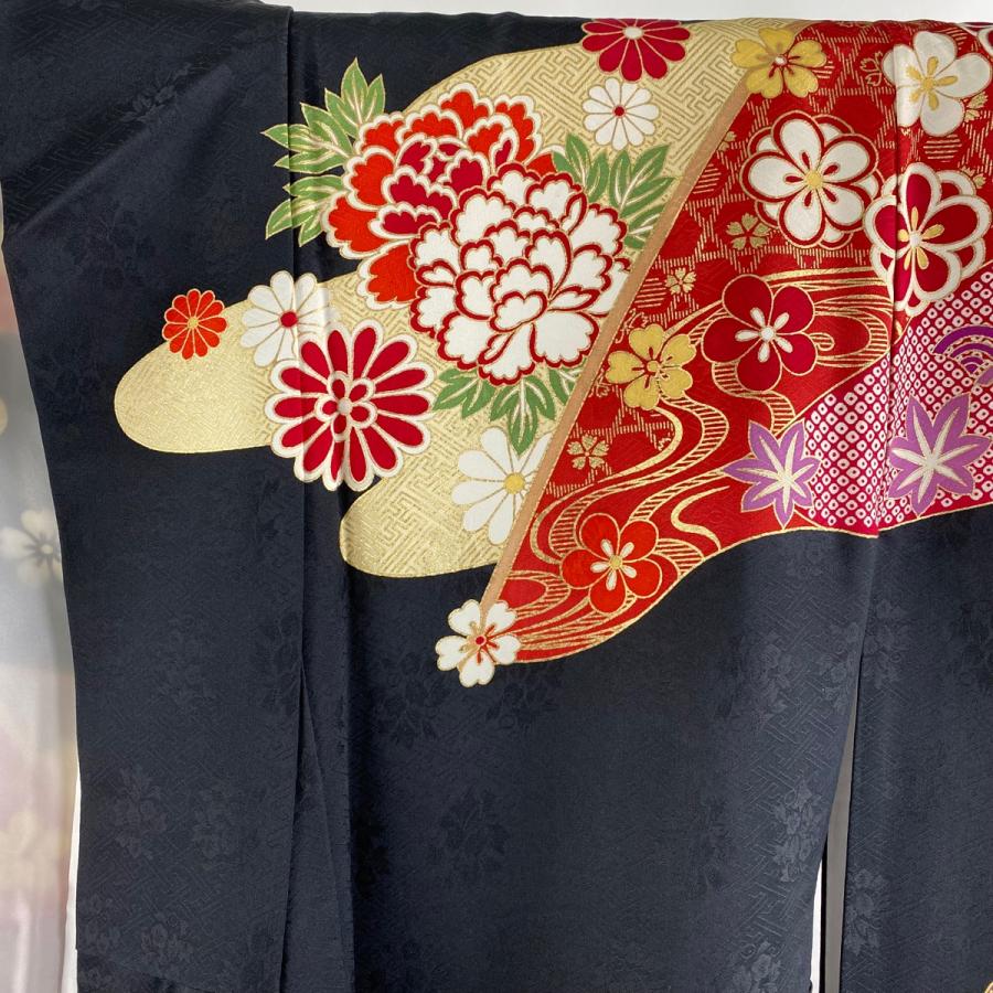 着物　振袖　正絹　身丈171cm 仕付け糸付き　美品 着物 振袖 正絹 身丈171cm 仕付け糸付き 美品 着物 振袖 正絹