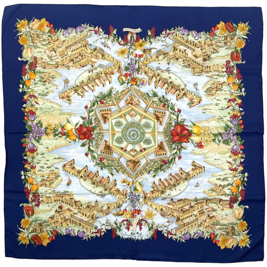 HERMES（エルメス） カレ 90 Au Pays de Cocagne 楽園にて スカーフ