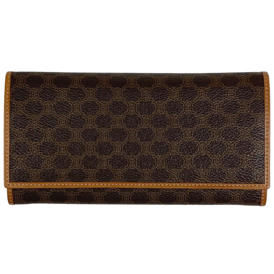 CELINE（セリーヌ） マカダム柄 二つ折り 長財布 札入れ 小銭入れ