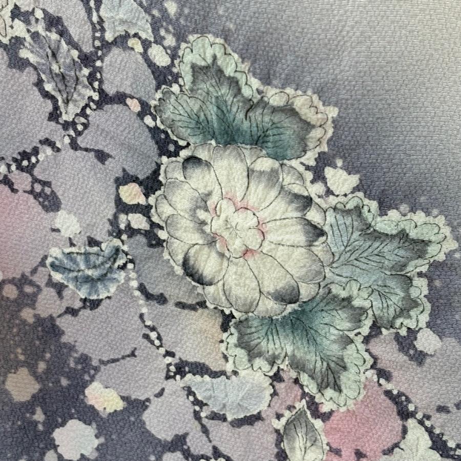 訪問着 身丈157cm 裄丈63cm S 袷 翠山工房 落款あり 辻が花 ぼかし