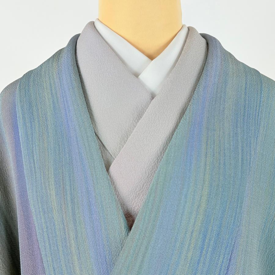 美品 道中着 身丈101cm 裄丈66cm M 和装コート 湯浅公展 伊と幸 落款