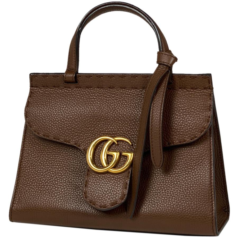 グッチ GUCCI GGマーモント スモール トップハンドル バッグ 2WAY 