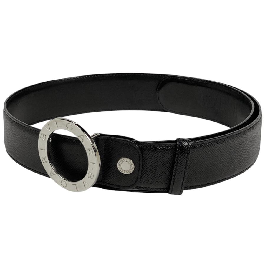 新品未使用品 BVLGARI ブルガリレザーベルト ブラック BVLGARI（ブルガリ） ブルガリブルガリ ベルト レザー ブラック メンズ