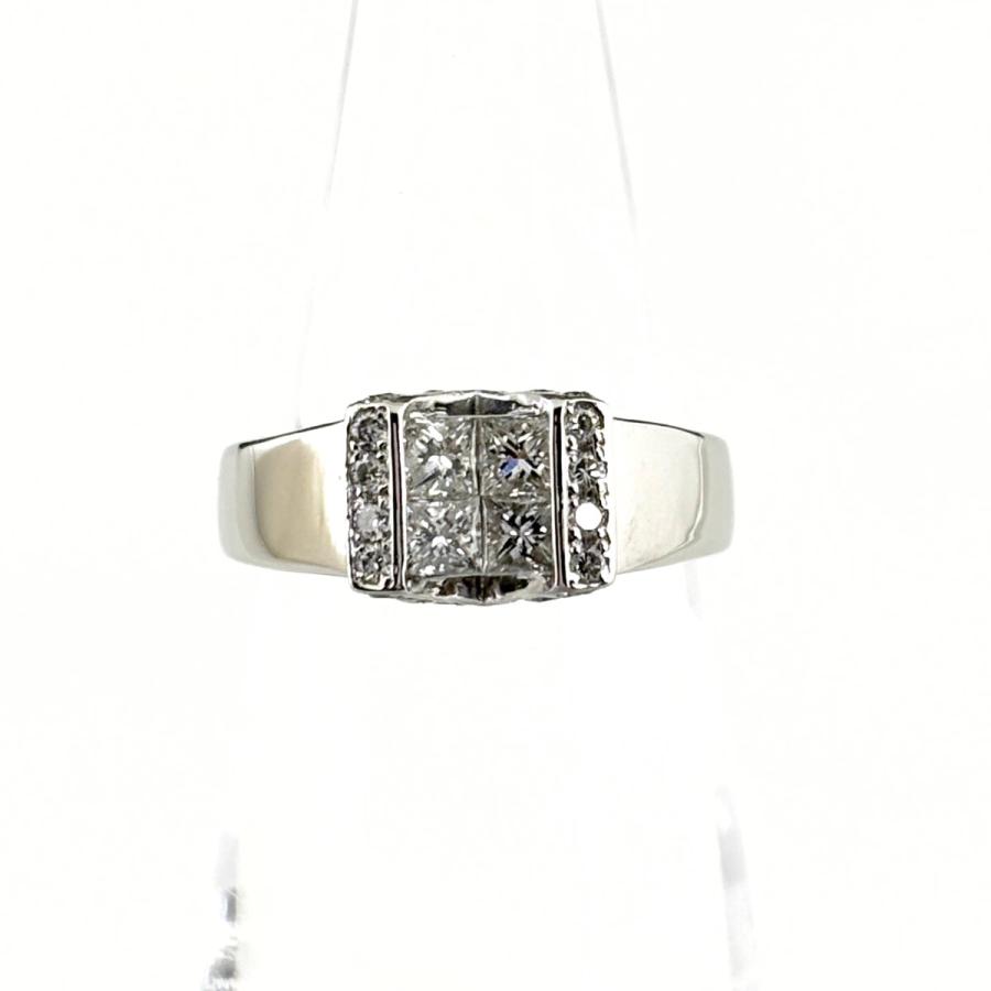 PT900 ダイヤモンドリング 10.5号 メレダイヤ デザインリング プラチナ 指輪 リング 10.5号 Pt900