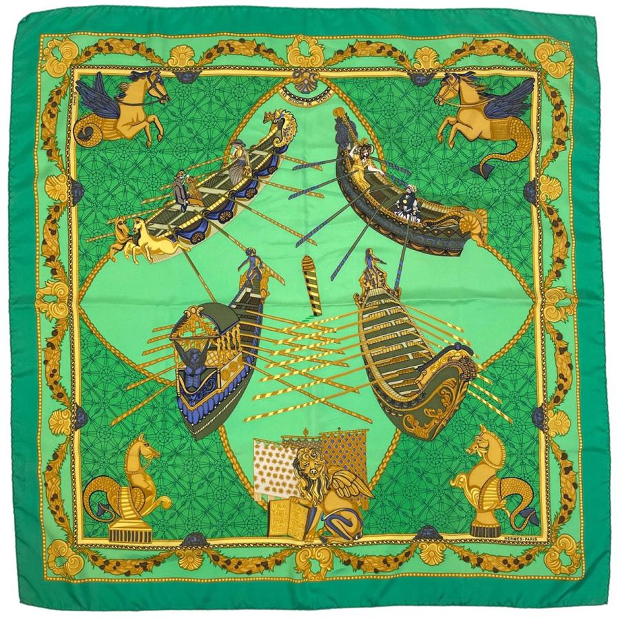 HERMES（エルメス） カレ 90 LES BISSONE DE VENISE ヴェニスの船祭り