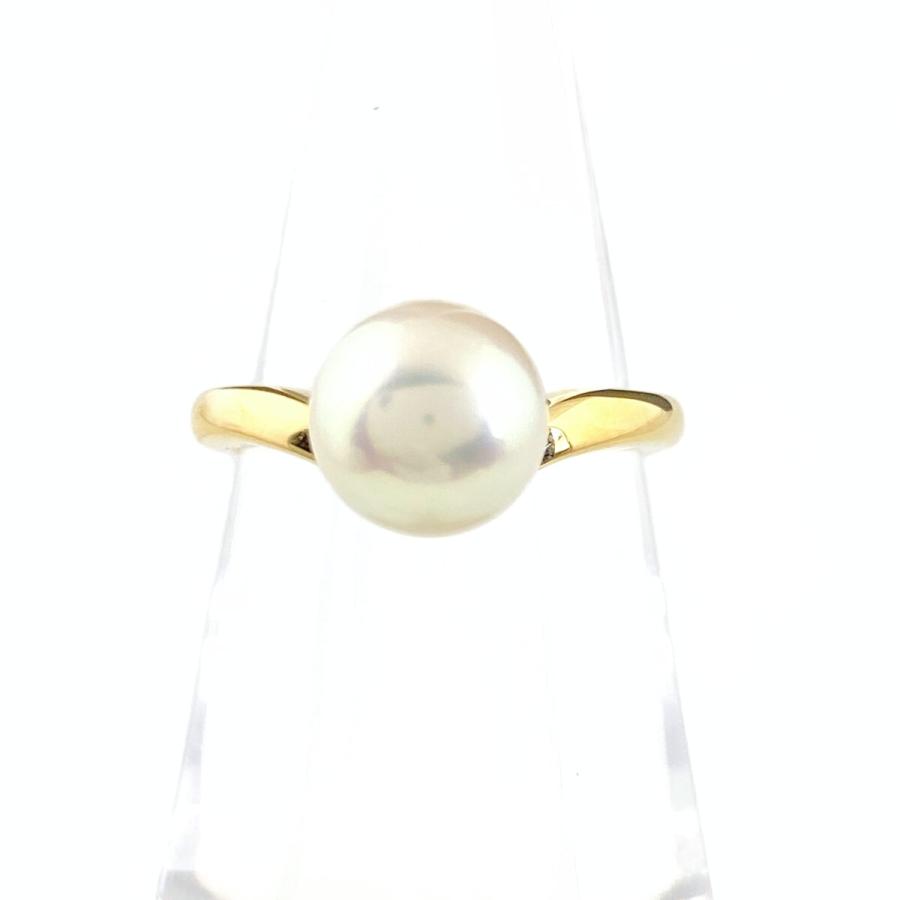 MIKIMOTO（ミキモト） パール デザインリング YG イエローゴールド