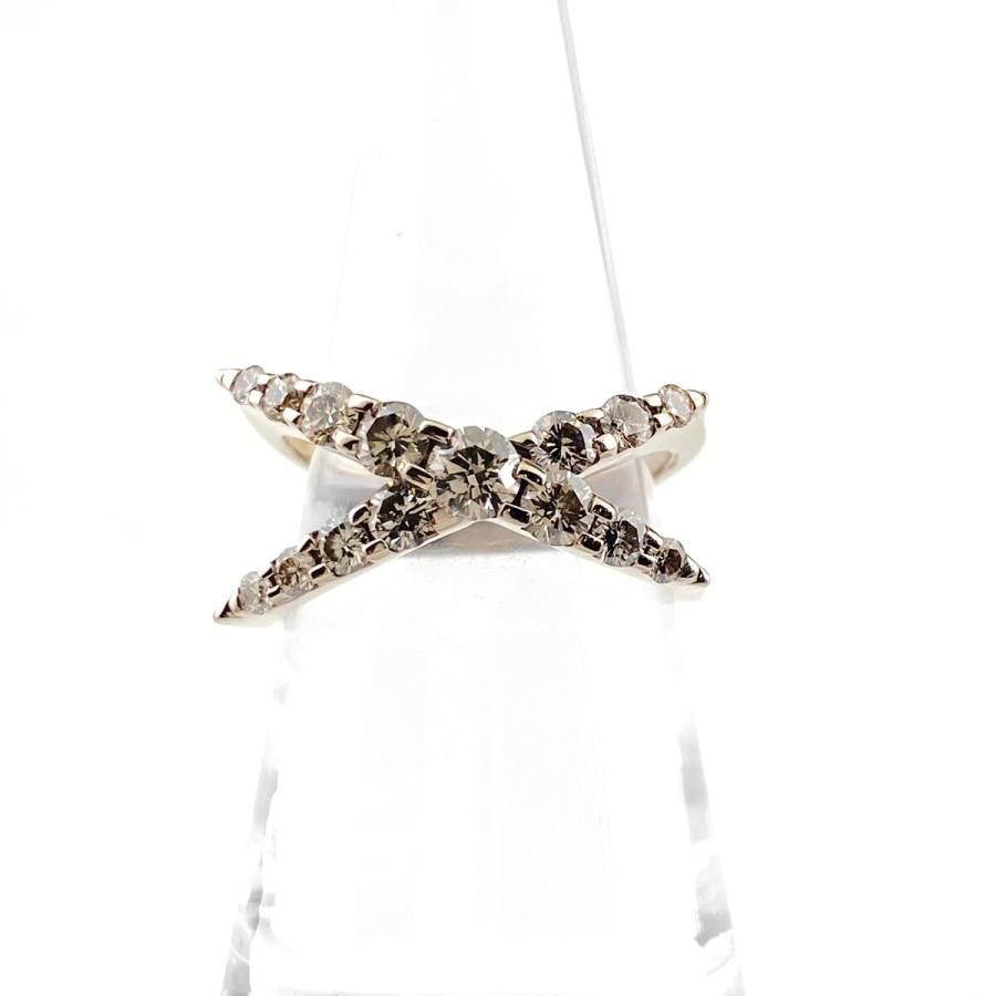 カシケイ KASHIKEY ネイキッド リング 指輪 メレダイヤ 14号 K18