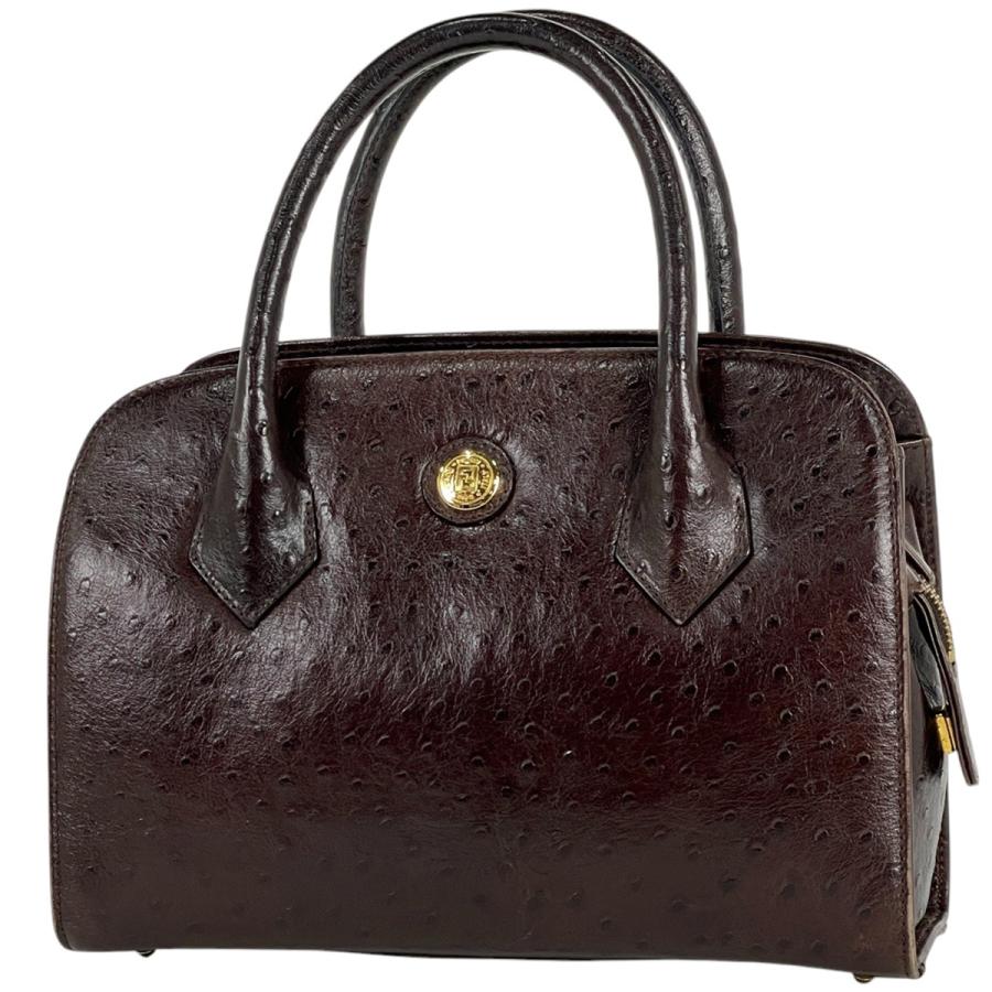 FENDI ズッカ　ロゴ　ハンドバッグ　FF ナイロン　レザー　ブラウン FENDI（フェンディ） ズッカロゴ ハンドバッグ 手提げ ハンドバッグ