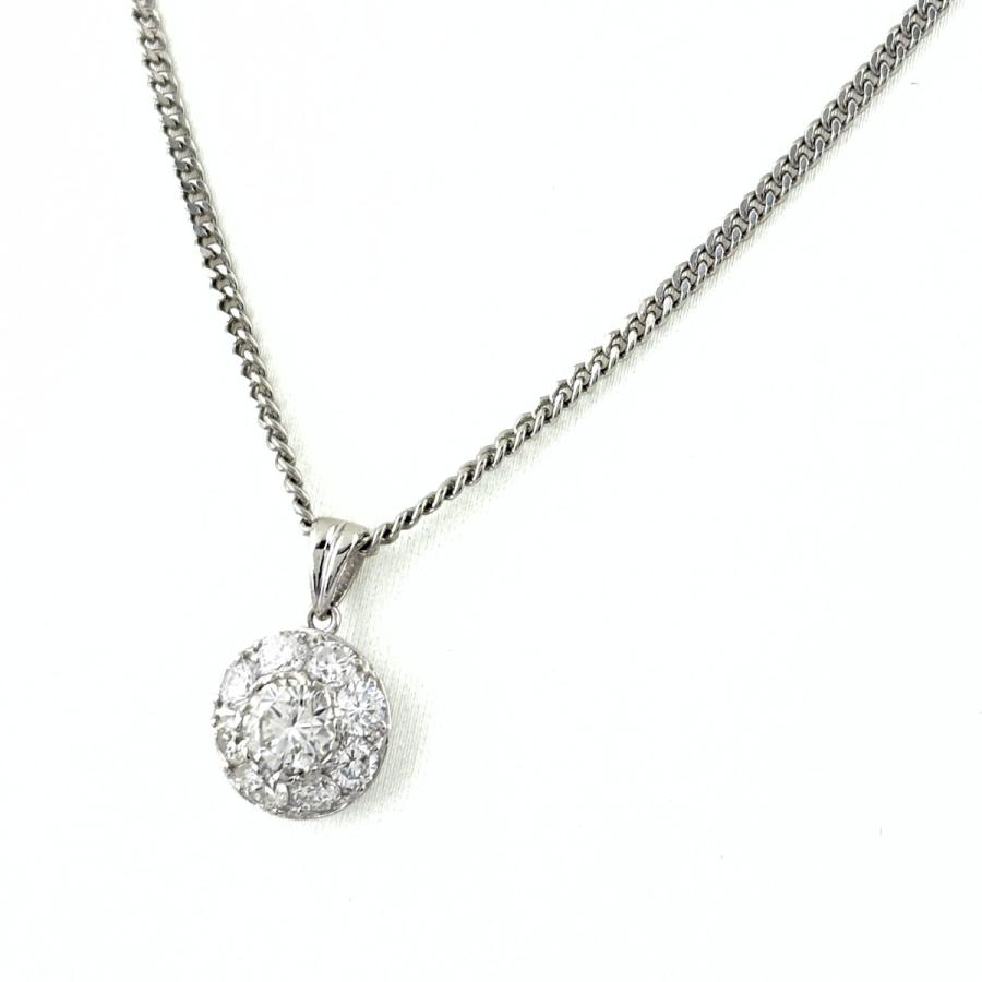 プラチナ ネックレス Pt900 Pt850 K18 メレダイヤ 重さ4.76g メレダイヤ デザインネックレス プラチナ ペンダント ネックレス Pt900