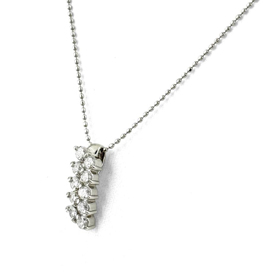 メレダイヤ デザインネックレス プラチナ ペンダント ネックレス Pt900