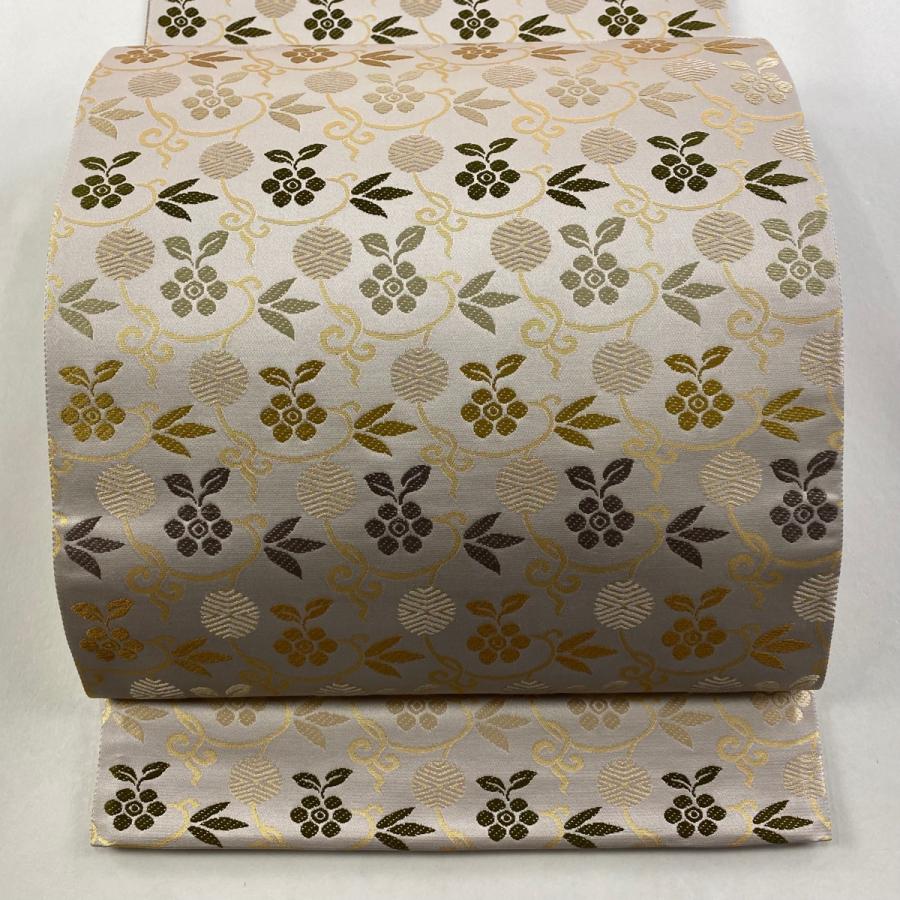 悠久の美　箔屋清兵衛　袋帯 美品 逸品 落款 箔 灰紫 お太鼓柄 正絹 悠久の美 箔屋清兵衛 袋帯 美品 逸品 落款 箔 灰紫 お太鼓