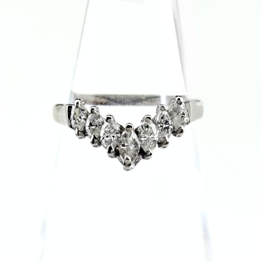 メレダイヤ デザインリング プラチナ 指輪 リング 11号 Pt900