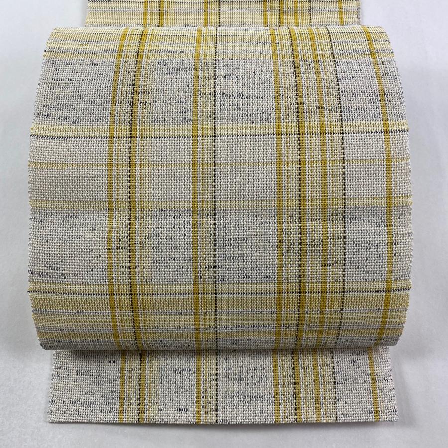 8-56 夏帯 夏物 名古屋帯 八寸 美品 正絹 着物 松葉仕立て 美品 名古屋帯 逸品 落款あり 夏帯 八寸名古屋帯 松葉仕立て トンネル