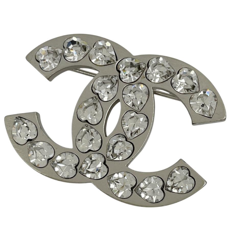 CHANEL（シャネル） ココマーク ラインストーン ブローチ CCマーク