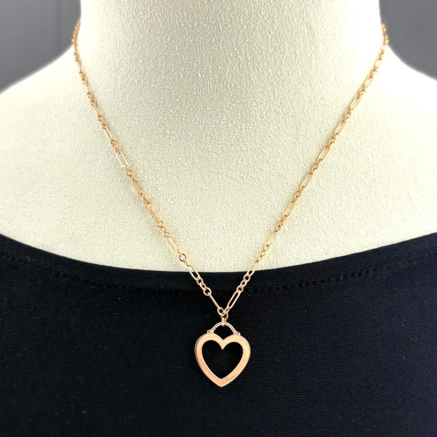 ティファニー TIFFANY&Co. センチメタルハートペンダント PG ピンクゴールド ネックレス ネックレス 750 レディース 中古
