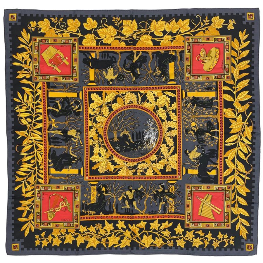 HERMES（エルメス） カレ 90 Musique Des Dieux 神々の音楽 スカーフ