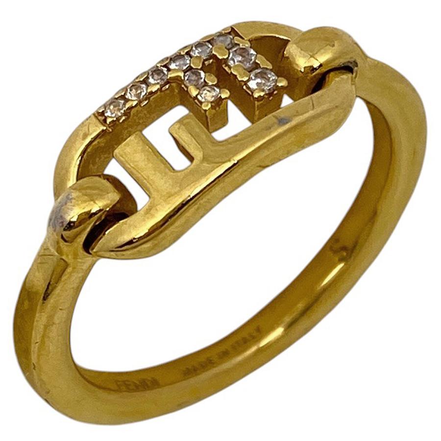 FENDI（フェンディ） オーロック リング ズッカロゴ 指輪 リング 9号