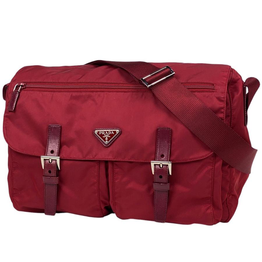 PRADA（プラダ） ロゴプレート ショルダーバッグ 斜め掛け ショルダー