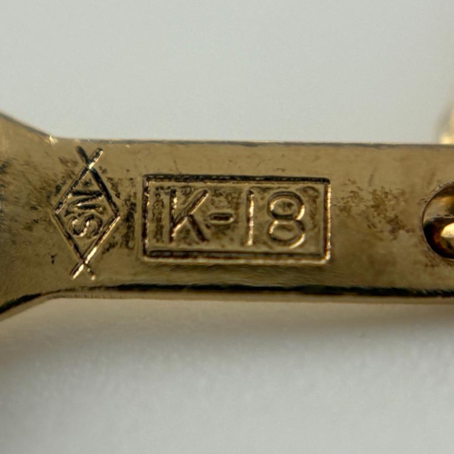 メレダイヤ デザインネックレス YG イエローゴールド ペンダント ネックレス K18 ダイヤモンド レディース 中古